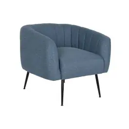 Sillón de Salón Tapizado en Poliéster Azul MB-207906