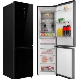 Frigorífico Combi Cristal Negro No Frost Inverter TEKA RBF 88670 - Electrodomésticos