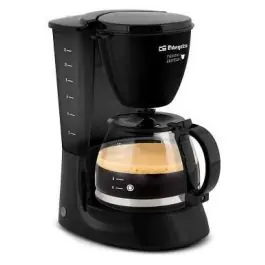 Cafetera de Goteo 12 Tazas Negra ORBEGOZO CG4060 - Pequeños Electrodomésticos