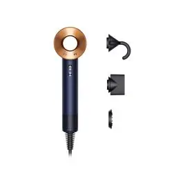 Secador de Pelo con Accesorios Dyson SUPERSONIC Blue Prussi/Rame - Belleza y Salud
