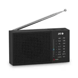 Radio Portátil FM/AM en Color Negro JETTY LITE SPC 4584N - TV y Electrónica