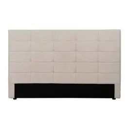 Cabecero de Matrimonio Tapizado en Tejido de Tela Color Beige 613521 - Estancias