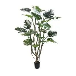 Planta Artificial Monstera con Macetero Decorativo H210 0173039 - Decoración
