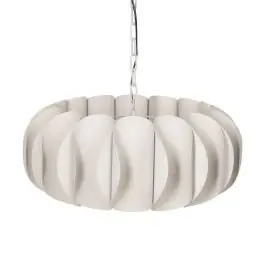 Lámpara de Techo en Metal Blanco 613958 - Decoración