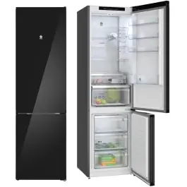 Frigorífico Combi Cristal Negro No Frost de 203 cm BALAY 3KFD855NI - Electrodomésticos