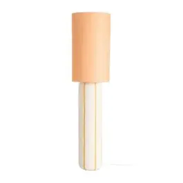 Lámpara de Suelo de Cerámica Naranja con Pantalla 615709 - Decoración