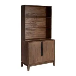 Mueble Auxiliar de Madera de Mango Marrón con Estantes 615135 - Muebles