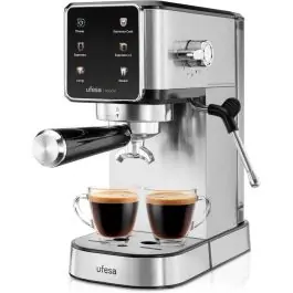 Cafetera Express con 20 Bares y Panel Táctil UFESA ARONA - Pequeños Electrodomésticos
