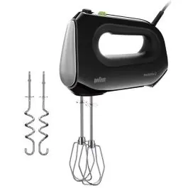 Batidora Amasadora de Mano 500W con Turbo BRAUN HM2110BK - Pequeños Electrodomésticos