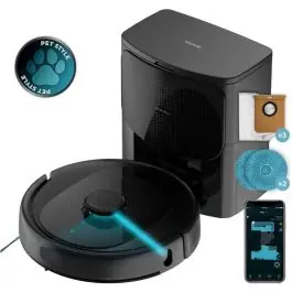 Robot Aspirador 4 en 1 con Autovaciado y Navegación Láser CONGA CECOTEC 9590 - Pequeños Electrodomésticos
