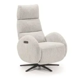 Sillón Relax Eléctrico 2 Motores en Tela Beige con USB AMSTERDAM - Sillones