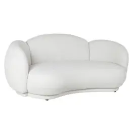 Sofá de Salón Tapizado en Poliéster Blanco Nube MB-217367