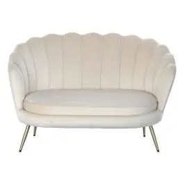 Sofá Tapizado en Poliéster Crema MB-220926