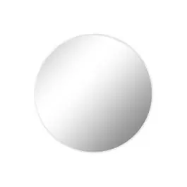 Espejo de Pared Redondo de Metal Blanco 100 cm ES-211494