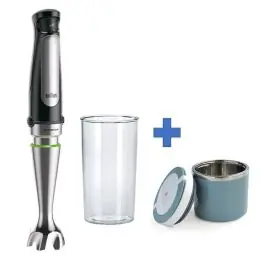 Batidora de Mano 1000W con Vaso Medidor y Lunch Box BRAUN MQ7000XLUNCH - Pequeños Electrodomésticos