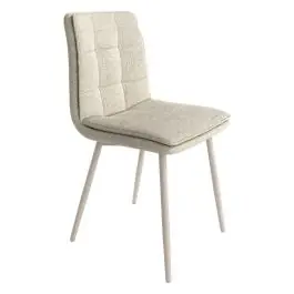 Silla de Comedor Tapizada con Patas Metálicas TORINO CG2154NA - Sillas