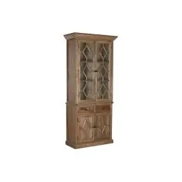 Vitrina de Salón en Madera Reciclada y Olmo Natural MB-215907