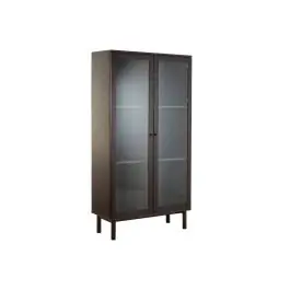 Vitrina de Salón en MDF con Puertas de Cristal MB-224127