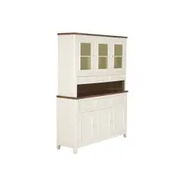 Vitrina de Salón en Madera de Mango Color Crema MB-223563