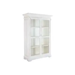 Vitrina en Madera de Mango Decapé Blanco MB-223573