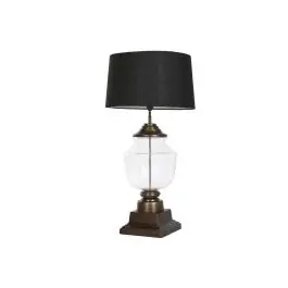 Lámpara de Mesa en Acero Patinado y Cristal LA-219565