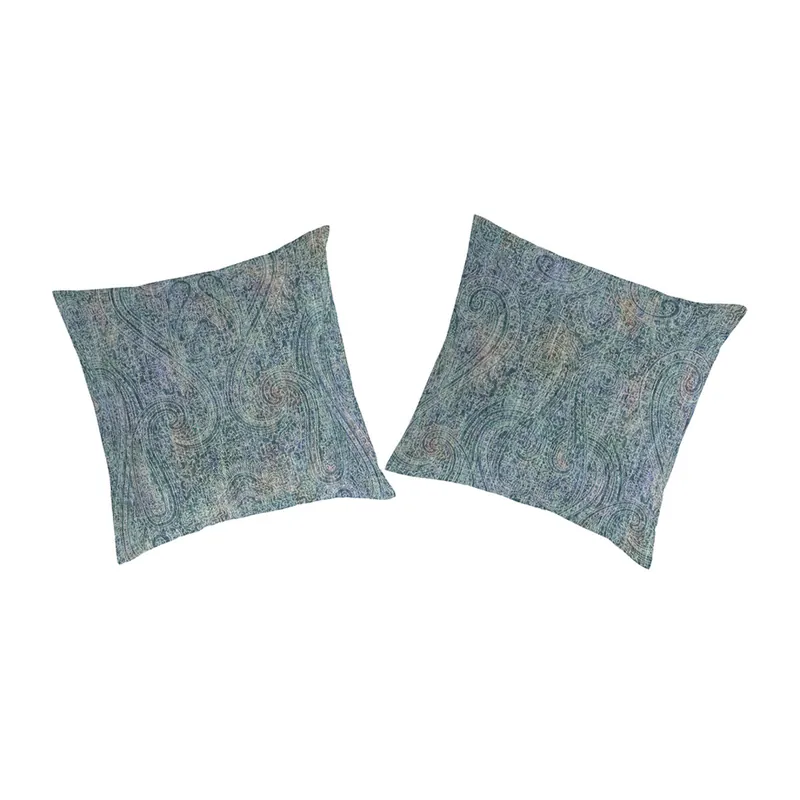 Funda de almohada (2) YANDEL azul/verde 65x65(2) cm - Textil