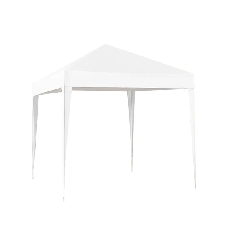 Acomoda Textil - Cenador Blanco Desmontable de Fácil Instalación y Transporte 3x3 Metros. Carpa Jardín para Camping y Fiestas de Exterior, Resistente al Sol, Estable y Duradero.