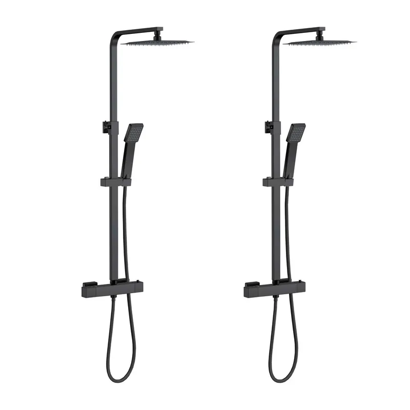 AICA 2 columnas de ducha termostáticos con columna ajustable - Baño