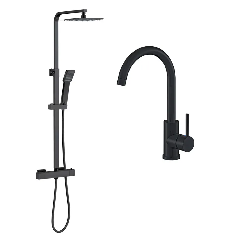 AICA columna de duchas y grifos de cocina - Baño