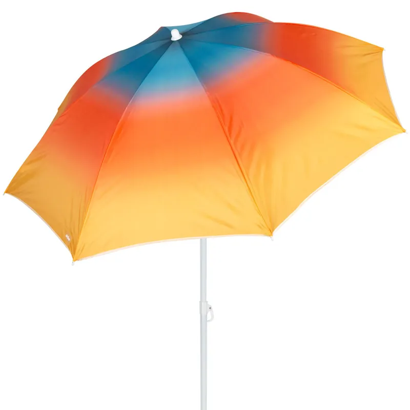 Aktive Sombrilla de playa 8 varillas 200 cm inclinable con estampado multicolor - Jardín