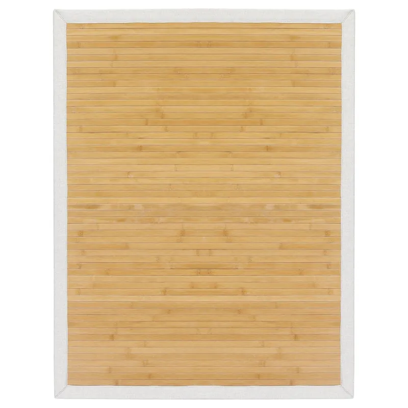 Alfombra de bambú natural marron 200x250cm BAMBU - Textil