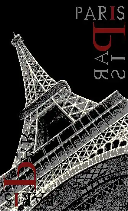 Alfombra polipropileno CITY EIFFEL 120x170cm - Textil