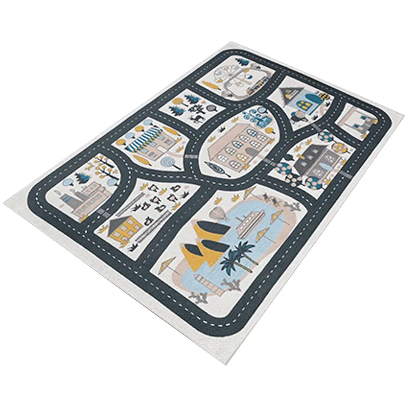 Alfombra De Poliester Estampada 100 X 200Cm - Textil
