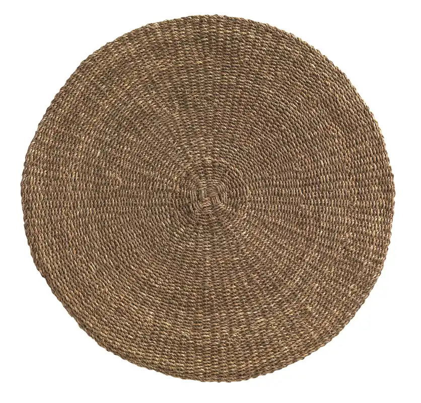 Alfombra de algas naturales, diámetro 100 cm - Textil