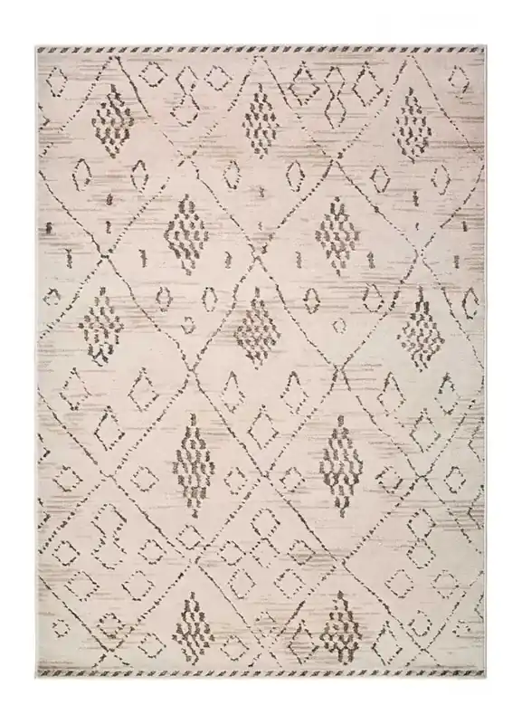 Alfombra étnico crema / marrón CERES, 160x235 cm - ATTICGO