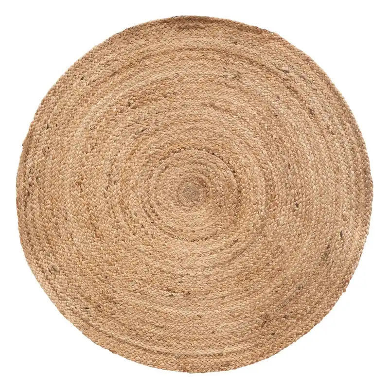 Alfombra redonda yute natural - Textil