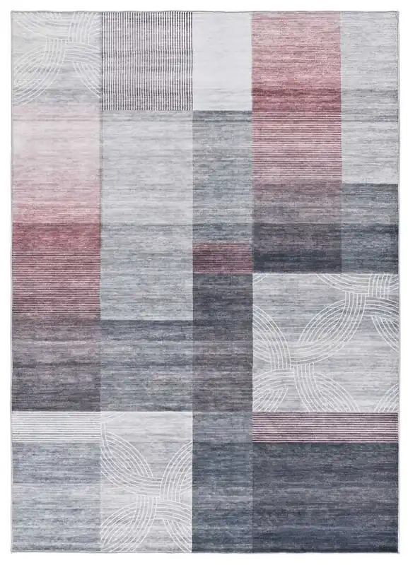 Alfombra abstracta impresa en beige CLASS, 160x230 cm - ATTICGO