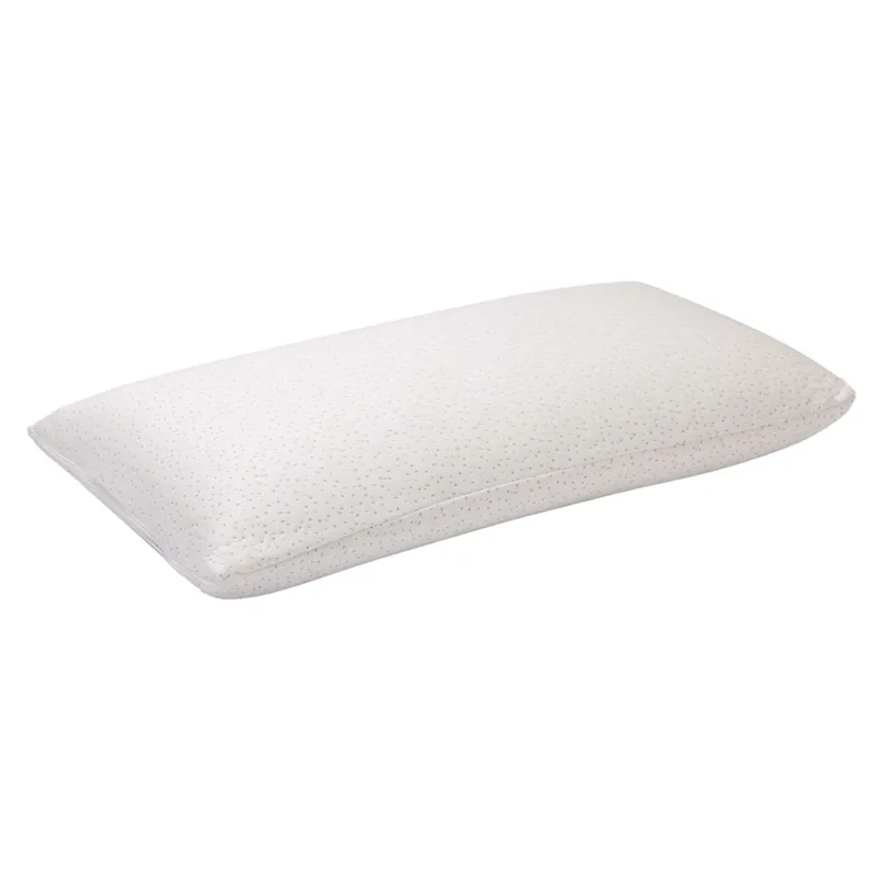 Almohada Viscoelástica de Bambú y Poliester en Varias Medidas con Funda Exterior y Firmeza Media - Textil