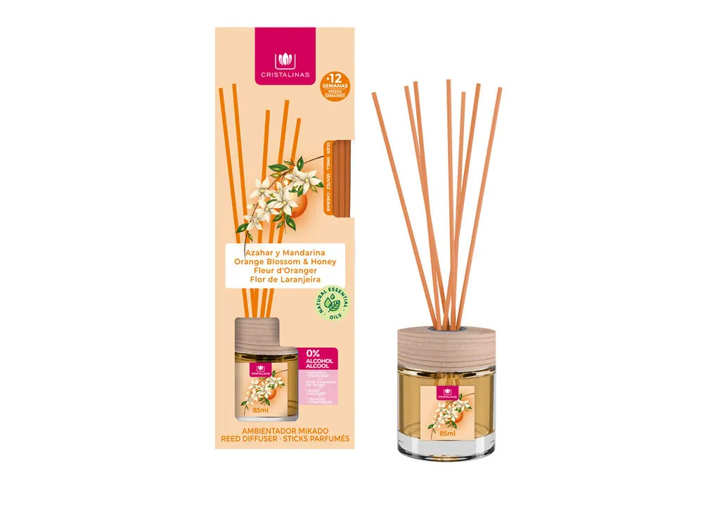 Ambientador mikado hogar AZAHAR y MANDARINA 85ml - Decoración