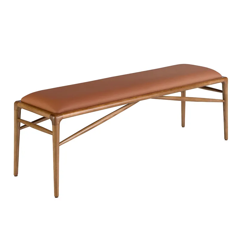 ANGEL CERDA Banqueta polipiel marrón - Muebles