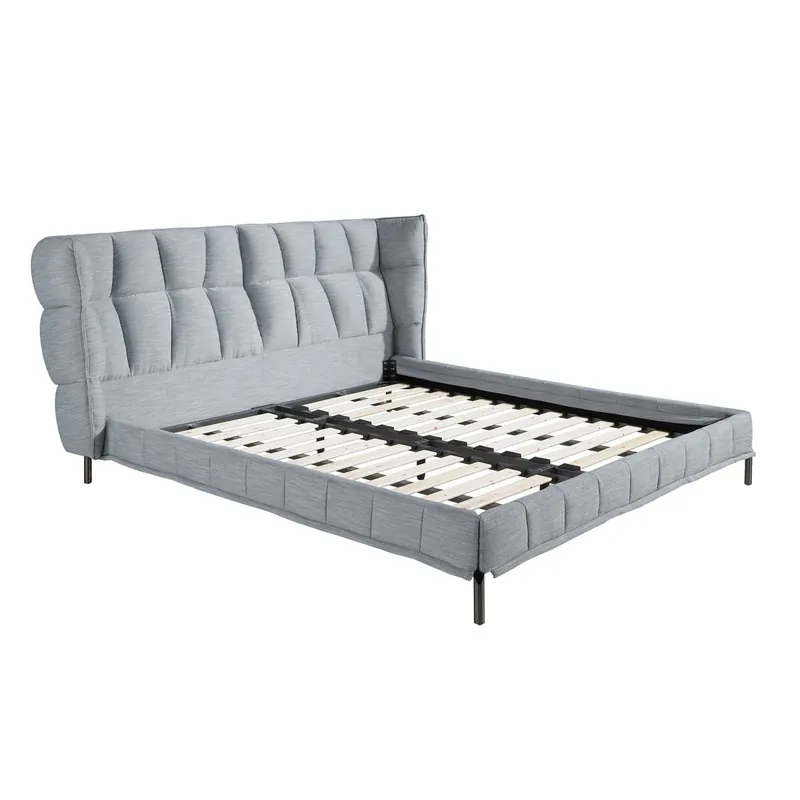 Cama tela color gris azulado claro modelo 7211 Angel Cerdá - Descanso