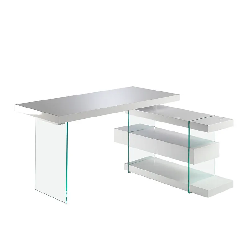 ANGEL CERDA Escritorio tapa de cristal - Muebles