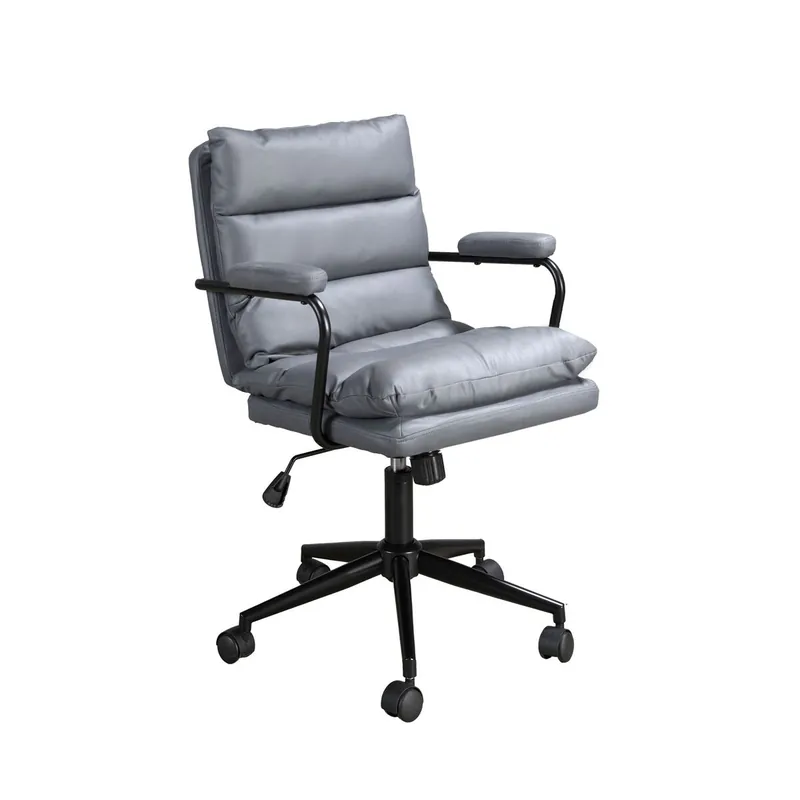 ANGEL CERDA Silla oficina giratoria tela gris - Muebles