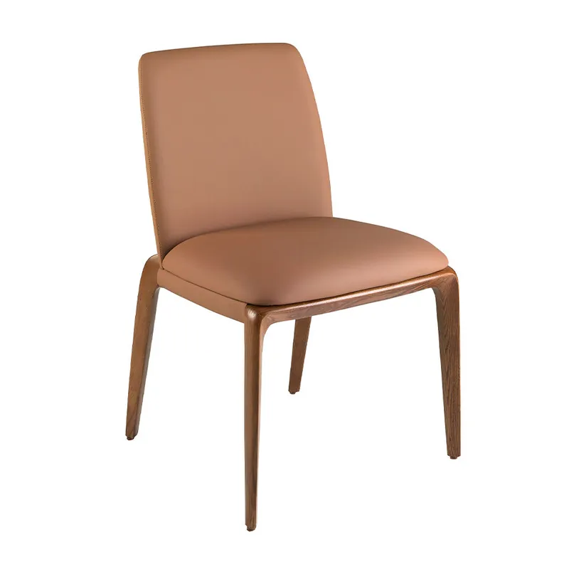 ANGEL CERDA Silla polipiel marrón - Muebles