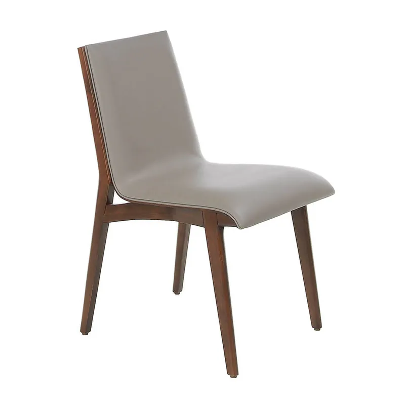 ANGEL CERDA Silla polipiel visón oscuro - Muebles