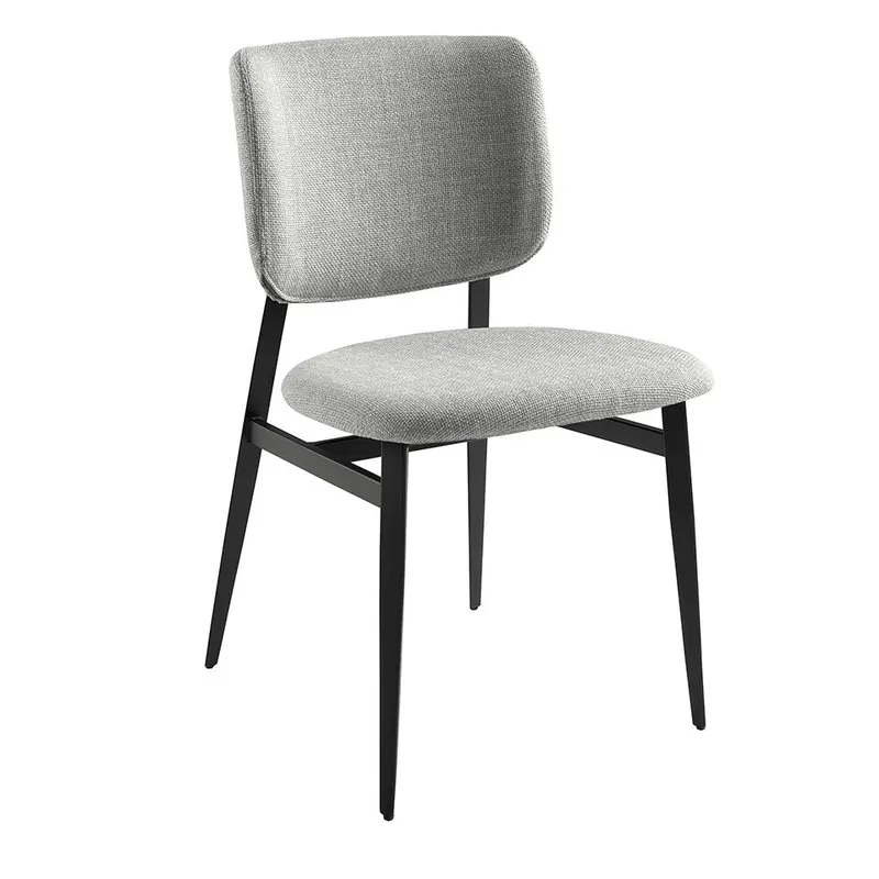 ANGEL CERDA Silla tela gris claro - Muebles