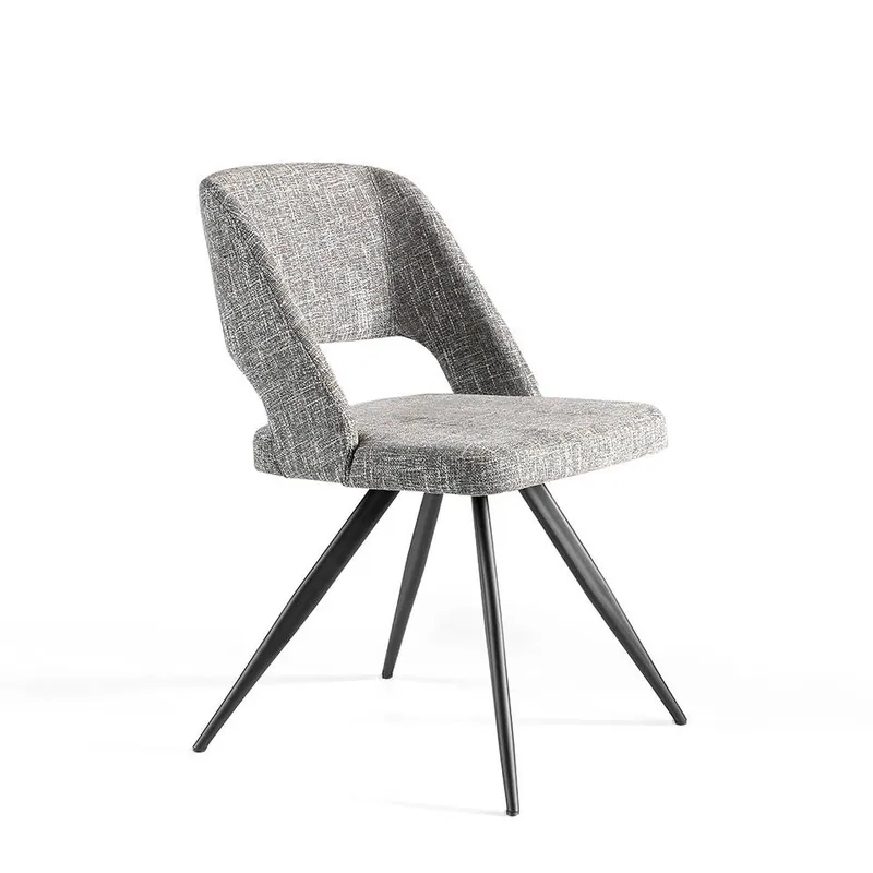 ANGEL CERDA Silla tela gris - Muebles