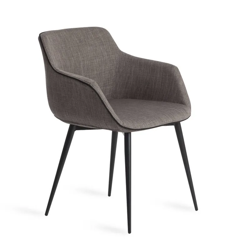 ANGEL CERDA Silla tela gris oscuro - Muebles