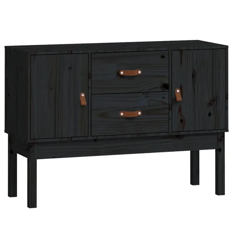 vidaXL Aparador madera maciza de pino gris 110x40x78 cm - Muebles