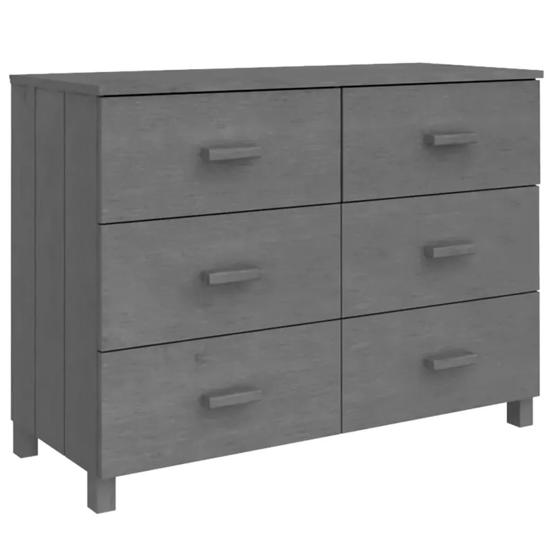 vidaXL Aparador HAMAR madera maciza de pino blanco 113x40x80 cm - Muebles